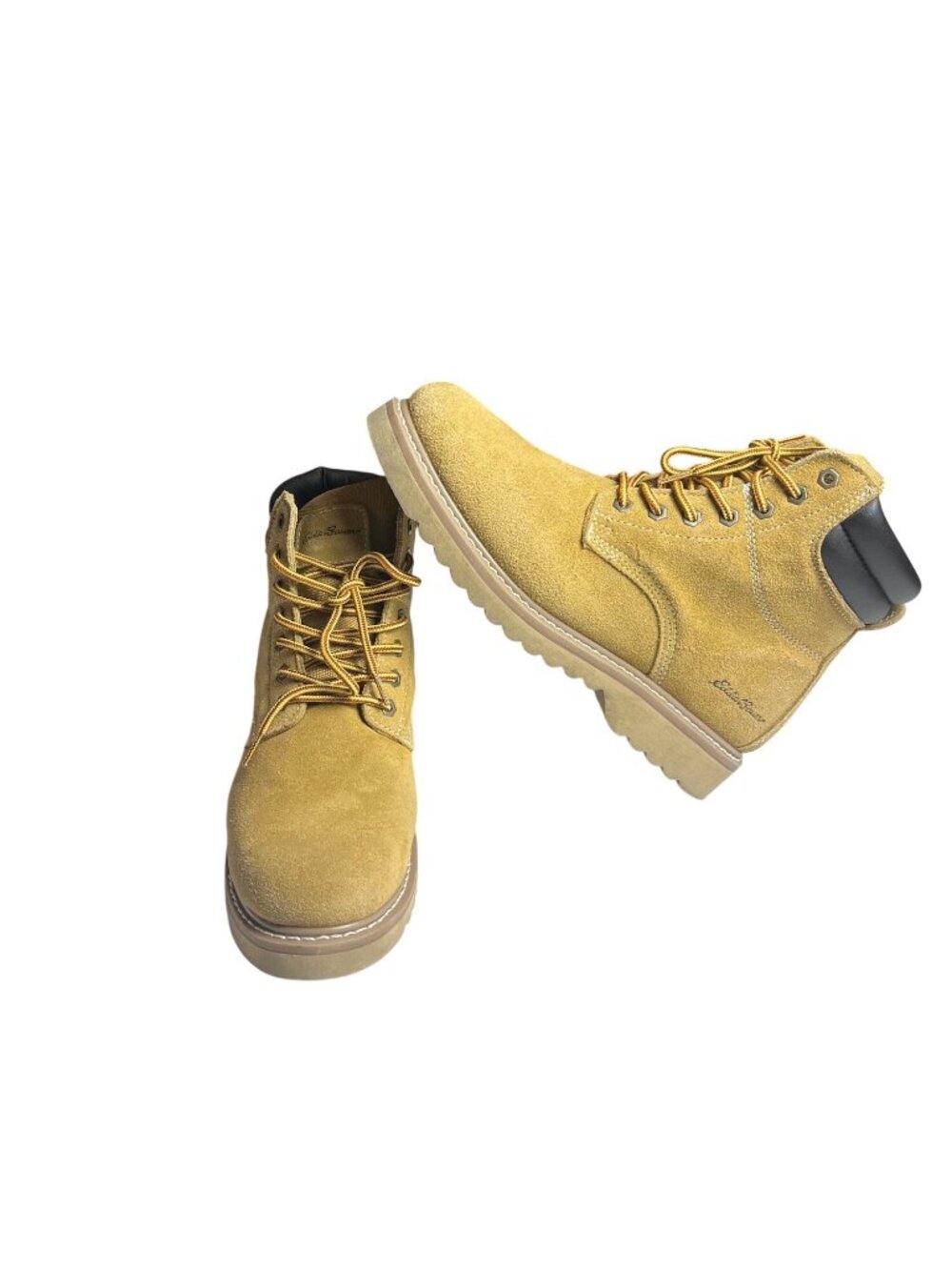 Eddie Bauer Mens Tan Leather Upper Work/Hiking Boots Size 13M New streetwear